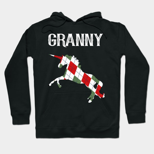 Granny Family Christmas Pyjama Party Costume OOTD For Reunion Get Together Hoodie by familycuteycom